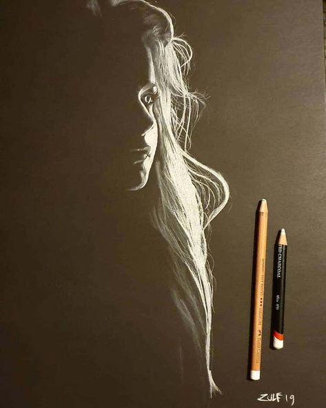 Artist Draws Incredible Portraits Using Charcoal and Pastel on Black Paper Spotify Art, Easy Drawing Step By Step, Drawing Concepts, Drawing Dragon, Drawing Step By Step, Black Paper Drawing, Charcoal Portraits, Pastel Portraits, Drawing Step