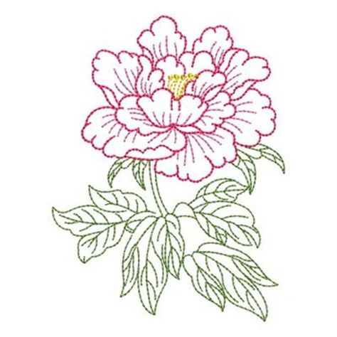 Peony Embroidery, Vintage Embroidery Transfers, Crochet Needlework, Digital Embroidery Patterns, Flowers Colorful, Flower Quilt, Animal Quilts, Embroidery Transfers, Embroidery Patterns Vintage