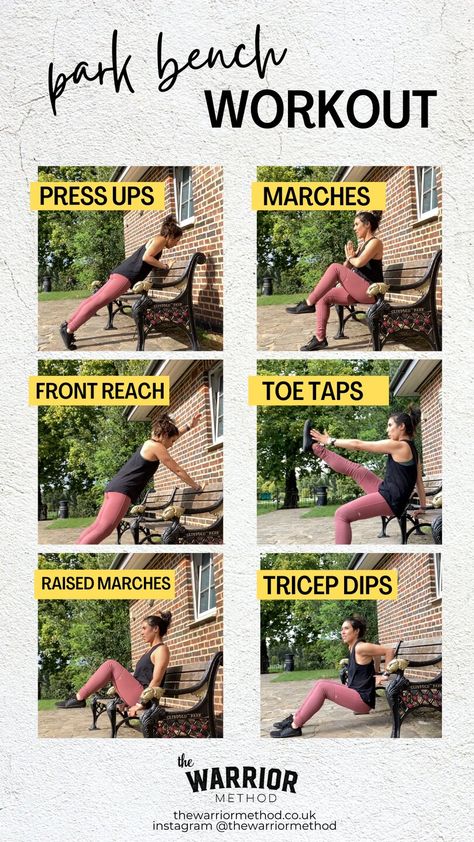 Postnatal Park Bench Workout Park Bench Workout, Park Workout, Bench Workout, Bedtime Yoga, Stomach Muscles, Tricep Dips, Resistance Band Workout, Relaxing Yoga, Cool Yoga Poses