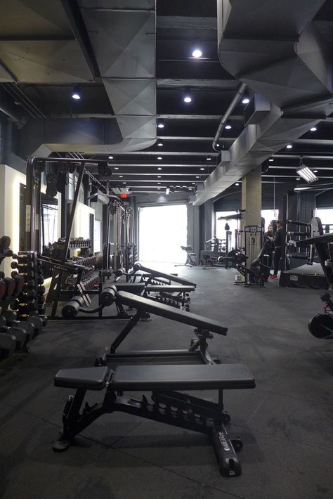 Gym Instruments, Dogpound Gym, Fitness Design Gym, Commercial Gym Design, Warehouse Gym, Gym Lighting, Dream Home Gym, Dream Gym, Gym Design Interior