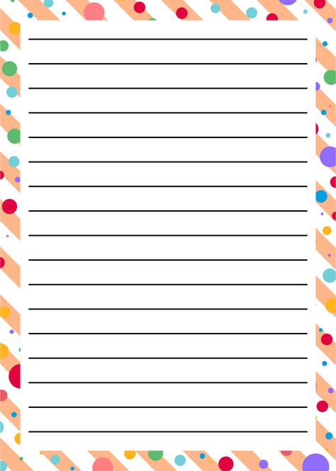 Designer Sheets Paper For Project, Lined Paper With Border, Line Paper Printable, Christmas List Ideas On Paper, Kindergarten Rules, Classroom 2023, Handwriting Sheets, Birthday Wishes With Name, Printable Lined Paper