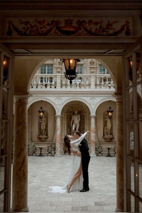 Long Dress Engagement Photos, Old Hollywood Wedding Photoshoot, Unique Bridal Photos, Italy Wedding Photoshoot, Mansion Wedding Photos, Ringling Museum Engagement Photos, Rome Engagement Photos, Connor And Rose, Opulence Aesthetic