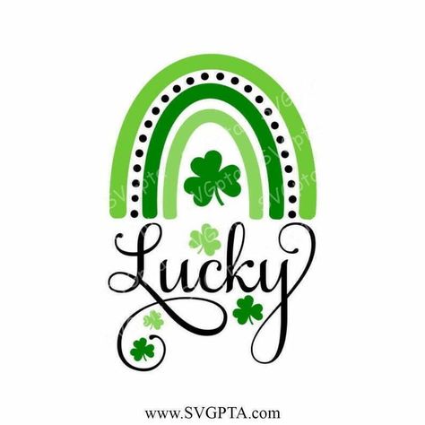 Happy St Patricks Day Image Clip Art, St Patricks Day Rainbow, Brother Scanncut2, Rainbow Svg, St Pats, Canvas Painting Designs, Programing Software, Paddys Day, Happy St Patricks Day