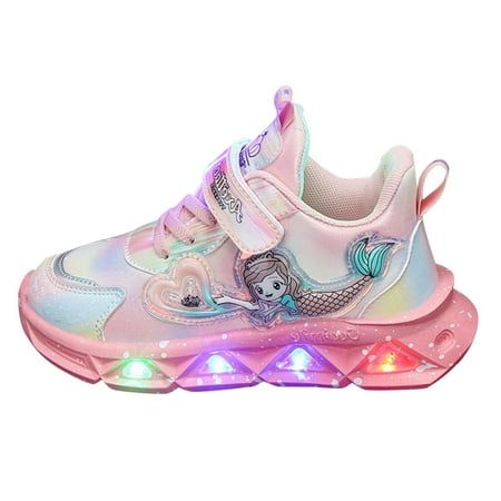 Toddler Shoes Children Sports Shoes With Lights Breathable Princess Lightweight Casual Lighting Kids Up Night Shoes Gender:Girls Shoe upper material: mesh Style:Casual,Fashion,Party Package content:1 pair of shoes Size: 12.5.  Color: Pink.  Gender: unisex. Light Up Shoes Kids, Shoes With Lights, Mode Tennis, Night Shoes, Kids Dress Shoes, Sneakers For Girls, Girls Tennis Shoes, Toddler Sandals Girl, Zapatos Mary Jane