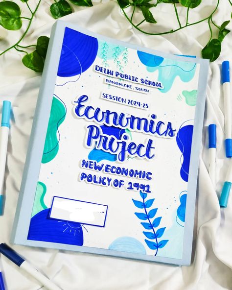 CLASS 12TH ECONOMICS COVERPAGE ✨ TOPIC- NEW ECONOMIC POLICY OF 1991 DM FOR ORDERS 🌷 [Custom school projects, Affordable student projects, Decorative project sheets, CBSE project help, Assignment completion services, College project assistance, Holiday homework solutions, Customizable student notebooks, Aesthetic cover pages for assignments, School notebook completion, Student project help online, Custom cover pages for projects] #holidayhomework #cbseprojects #school #schoollife #SchoolPr... School Project Cover Page Ideas, Notebooks Aesthetic Cover, Cover Page Of Project File, Economic Project Cover Page, Aesthetic Project File, Cover Design For Project File, Aesthetic Cover Pages, Creative Cover Page For Project, Project File Cover Ideas School