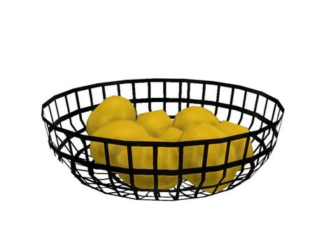 A large metal basket filled with lemons. Found in TSR Category 'Sims 4 Sculptures' Sims 4 Cc Furniture Living Rooms, Sims 4 City Living, Sims Furniture, Lemon Bowl, Cc Furniture, Sims 4 Clutter, Sims 4 Bedroom, Sims 4 Cc Folder, Sims 4 House Design