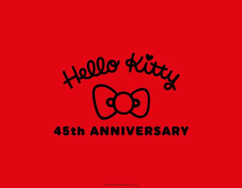 Hello Kitty 45th Anniversary Hello Kitty Logo, Hello Kitty Vans, Hello Sanrio, 45th Anniversary, Hello Kitty Collection, Hello Kitty Wallpaper, Sanrio Characters, Valentines Cards, Hello Kitty