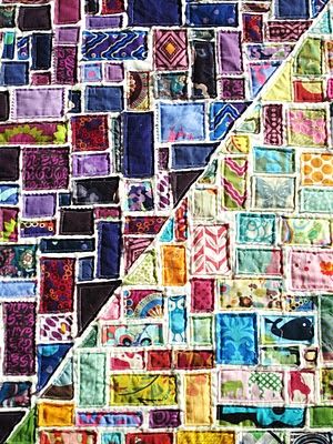 Ticker Tape Quilt How To Make, Scrap Tape Quilt, Ticker Tape Quilt Tutorial, Quilting Arts Tv Projects, Ticker Tape Quilt, Denim Quilts, Jean Quilt, The Obsession, Quilts Patterns