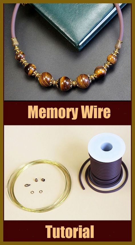 Memory wire jewelry. Step by step tutorial for beginners. DIY Memory wire necklace ideas. Memory wire is a stiff, steel wire which has a shape of a circle. It may be sized and colored in different ways. This wire suits for making bracelets, chokers and necklaces, it keeps the shape of a circle really well. This wire gives us an opportunity to make fancy jewelry really fast. #Wire #of #Making #Art #The #Style #Creativity #Jewelry #JewelryLovers #Unleashing #Gemstone Wire Weaving Tutorial, Memory Wire Jewelry, Wire Tutorials, Wire Jewelery, Wire Wrapping Tutorial, Wire Jewelry Making, Making Bracelets, Wire Jewelry Designs, Basic Jewelry