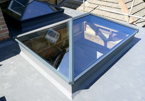 godalming exact roof lantern Small Roof Lantern, Lantern Roof Extension, Lantern Roof Light, Lantern Roof, Roof Lanterns, Small House Extensions, Aluminium Roof, Downstairs Wc, Flat Roof Extension