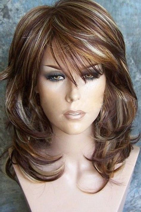 Natural Hair Wigs, Weave Hair, Long Face Hairstyles, Face Shape Hairstyles, Bun Hairstyles For Long Hair, Penteado Cabelo Curto, Long Layered Hair, Beautiful Long Hair, Synthetic Wig