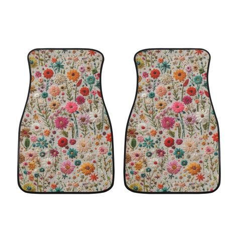 Summer Flowers Car Mats, Boho Floral Car Floor Mats, Cottagecore Car Floor Mats for Women, Car Mats Flowers, Aesthetic Car Decor, Car Gift -  #Aesthetic #Boho #Car #Cottagecore #decor #Floor #Floral #Flowers #gift #mats #Summer #Women