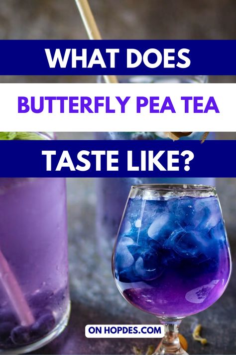 Discover the unique flavor profile of butterfly pea tea, a vibrant blue herbal drink. Learn what it tastes like. Blue Pea Flower Tea, Butterfly Pea Tea Drinks, Butterfly Tea Recipe, Butterfly Pea Tea Recipe, Butterfly Pea Flower Tea Benefits, Blue Pea Tea, Herb Teas, Herbal Benefits, Hot Tea Recipes