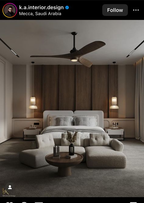 Contemporary Modern Bedroom, Cozy Bedroom Design, Beautiful Bedrooms Master, Cozy Nooks, Bedroom Cabinets, Brown Bedroom, Modern Bedroom Decor, Lighting Options, Beautiful Lighting