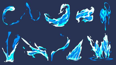 ArtStation - Personal Works - October 2022 Water Powers Drawing, Water Magic Art, 2d Fx Animation, Water Bending, Fx Animation, Animation Classes, Water Power, Fantasy Tattoos, Super Powers Art