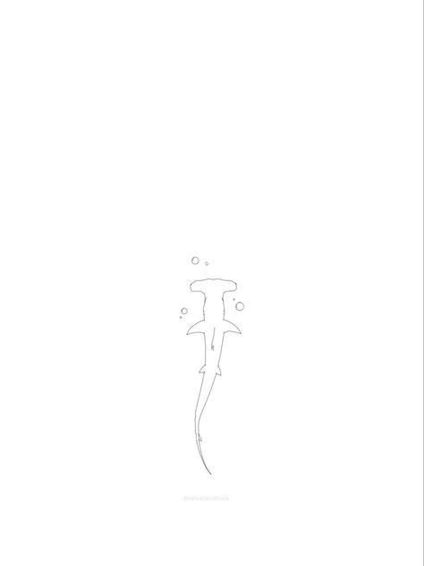 Shark Tattoos Hammerhead, Tiny Hammerhead Shark Tattoo, Hammerhead Line Tattoo, Minimalist Hammerhead Shark Tattoo, Ocean Linework Tattoo, Fine Line Hammerhead Tattoo, Cute Hammerhead Shark Tattoo, Hammerhead Shark Line Tattoo, Shark Drawing Hammerhead