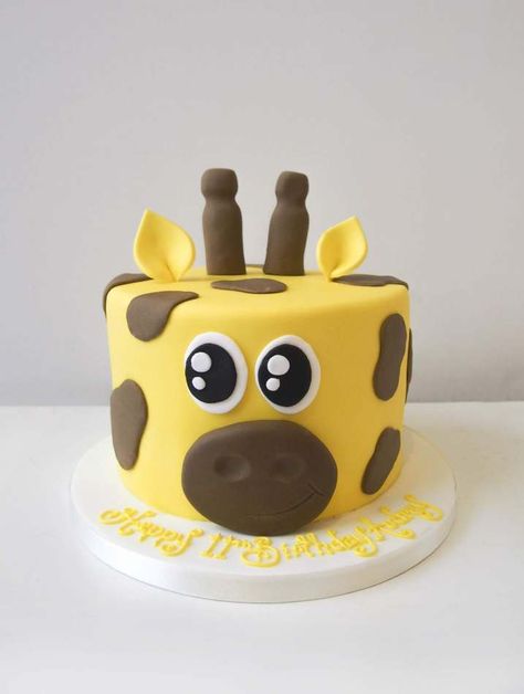 Giraffe Cake | Celebration Fondant Giraffe, Giraffe Birthday Cakes, Giraffe Cake, Giraffe Party, Giraffe Cakes, Animal Birthday Cakes, Giraffe Birthday, Animal Cakes, Animal Cake