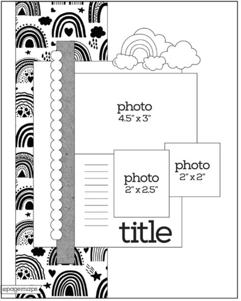 Scrapbook Design Layout, Page Maps, Scrapbook Layout Sketches, Scrap Album, Family Scrapbook, Sketches Tutorial, Wedding Scrapbook, Sketch Inspiration, Scrapbook Sketches