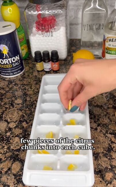 Garbage Disposal Cleaning Hack Smelly Garbage Disposal, Salt Wash Paint, Cleaning Disposal, Pressed Flower Candles, Garbage Disposal Cleaning, Clean Kitchen Cabinets, Salt Wash, Deco Mesh Christmas Wreaths, Kitchen Sponge