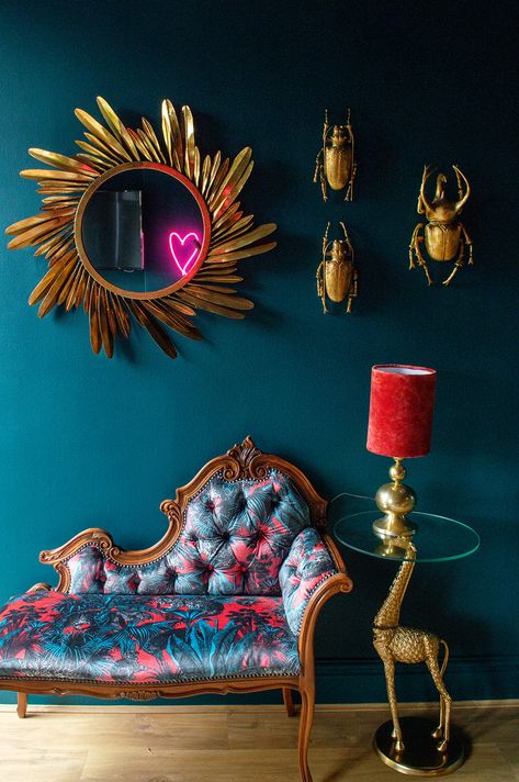 Maximalist Living Room, Maximalist Interior, Colourful Living Room, Maximalist Decor, Victorian Terrace, Eclectic Interior, A Living Room, Blue Walls, Front Room