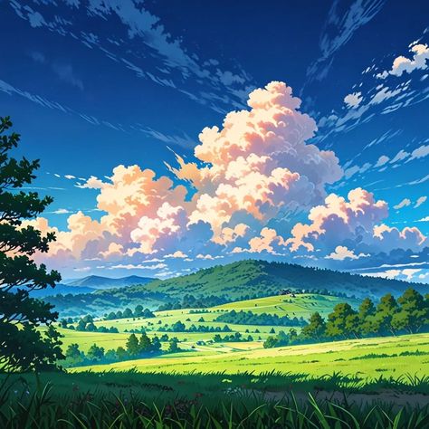 Chasing the sunset over emerald hills, where the sky paints a story of tranquility. 🌄✨ #naturecanvas #skyart #nature #feed #mountains #tree #fanfavorite #naturelovers #ai #artwork #photo Sky Art, The Sunset, The Sky, Emerald, Canvas, Nature