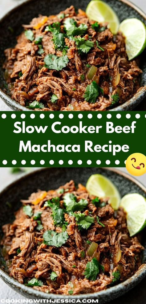 Searching for easy dinner ideas that impress? This Slow Cooker Beef Machaca Recipe is rich in flavor and simple to prepare, ensuring a satisfying meal that brings everyone together around the table. Beef Machaca, Machaca Beef, Machaca Recipe, Ground Recipes, Tacos Burritos, Beef Casserole Recipes, Slow Cooked Beef, Hearty Meal, Dinner With Ground Beef