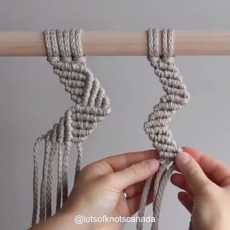 Zig Zag Macrame, Diy Macrame Tutorial, Simpul Makrame, Macrame Chairs, Tutorial Macramé, Macrame Tutorials, Macrame Knots Tutorial, Makramee Diy, Number 19