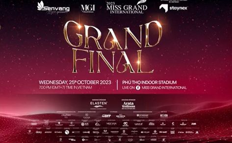 LIVE UPDATES: Miss Grand International 2023 Final Show Results Award Animation, Pageant Background, Miss Grand International, Social Media Marketing Instagram, Miss Grand, Key Visual, Film Poster, Photoshop Effects, Ho Chi Minh City