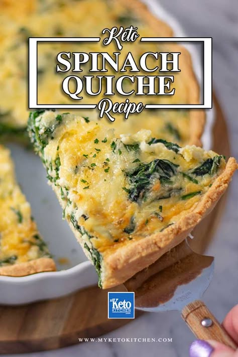 Gluten Free Spinach Quiche, Keto Spinach Quiche, Keto Quiche Recipes, Quiche Keto, Keto Spinach, Almond Flour Crust, Spinach Quiche Recipes, Vegetarian Quiche, Keto Quiche