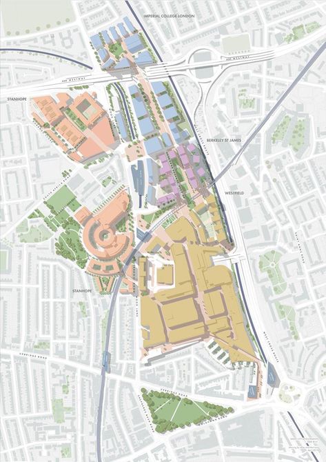 Consent for trio of Allies & Morrison office buildings | News | Building Design Plan Concept Architecture, Urban Mapping, Site Analysis Architecture, Urban Design Diagram, Urban Analysis, Urban Design Graphics, Henning Larsen, Architecture Mapping, Urban Design Concept