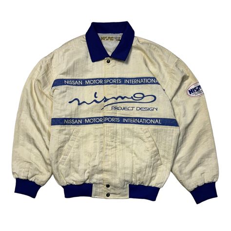 Vintage Nismo Nissan Motorpsorts International Jacket Good Condition "no stains, no rips, no hole" TAG SIZE : L MEASUREMENT : Chest (Pit to Pit) : 25,5 Inch Shoulder To Bottom Hem : 28 Inch Sleeve : End Colar to Cuff : 32,5 Inch PLEASE CHECK ACTUAL SIZE CAREFULLY, NO RETURNS OR COMPLAIN FOR WRONG SIZE ACTUAL  *Shipping using Express Mail Service "will take 5-7 working day to arrived at your destination" Dont forget to check my other item THANKS FOR YOUR VISIT. Mechanics Jacket, Racer Jacket, Retro Sport, Racing Jacket, Mens Outfit Inspiration, Work Jackets, Streetwear Men Outfits, Jacket Vintage, Vintage Jacket