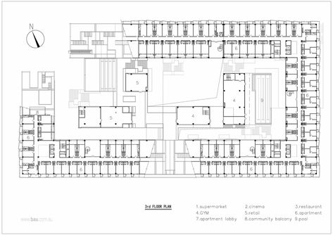 Gallery of Hangzhou Duolan Commercial Complex / BAU Brearley Architects + Urbanists - 13 Commercial Complex Plan, Commercial Complex Design, Apartment Lobby, Complex Design, Commercial Complex, Old Quotes, Design Competitions, Hangzhou, House Flooring