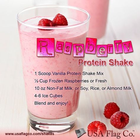 The food you eat can either be the safest and most powerful form of medicine or the slowest form of poison. - Ann Wigmore Raspberry Protein Shake, Raspberry Shake, 310 Shake Recipes, Whey Protein Recipes, Protein Shake Recipe, Best Protein Shakes, Vanilla Protein Shakes, Coffee Protein Shake, Smoothie Fruit