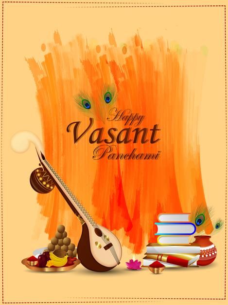 Happy vasant panchami creative elements and background Vasant Panchami Creative Ads, Happy Vasant Panchami, Vasant Panchami Poster, Vasant Panchami, Basant Panchami, Cartoon Love Photo, School Board Decoration, Celebration Background, Abstract Painting Print