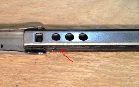 How to Repair the Drawer Slides on a Z-Gallerie Dresser - Share Your Repair ball bearing sliders Dresser Drawer Slides, Drawer Repair, Scandi Chic, Metal Slide, Dresser Drawer, Z Gallerie, Old Dressers, Metal Drawers, Drawer Slides