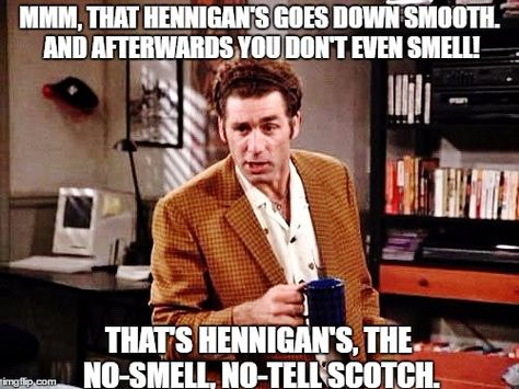 Kramer pretends to do a commercial for Hennigan's scotch. Seinfeld Birthday, Cosmo Kramer, Seinfeld Funny, Seinfeld Quotes, Organo Gold, Funny Birthday Meme, Quotes Arabic, Jerry Seinfeld, Exercise Tips