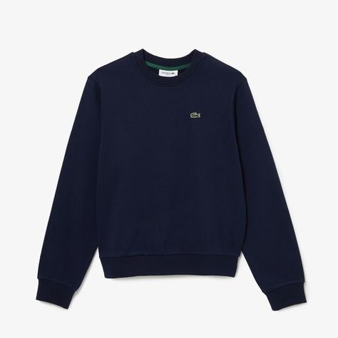 Lacoste Sweatshirt, Boyfriend Outfit, Lacoste Women, Guys Clothing Styles, Navy Blue Sweater, Lacoste Men, Fleece Joggers, Fleece Sweatshirt, Cotton Fleece