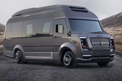 https://www.curbed.com/2018/3/6/17086706/rv-camper-for-sale-slide-out-pinnacle-specialty-vehicles Rv Campers For Sale, Mercedes Sprinter Camper Van, Indian Cars, Rugged Aesthetic, Kangoo Camper, Converted Vans, Motorhome Interior, Mercedes Sprinter Camper, Luxury Van