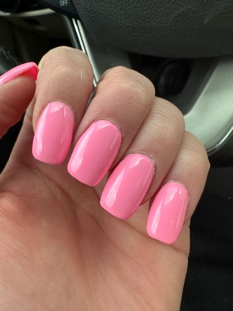 A bright pink with yellow undertones Nail Stuff, Nail Games, Pink Nails, Bright Pink, Blush, Nails, Yellow, Pink