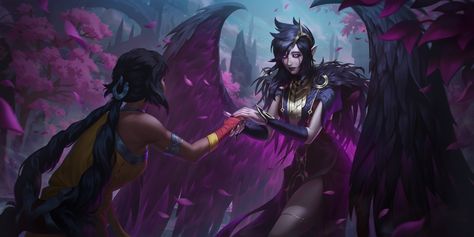 ArtStation - Legend of Runeterra - Morgana, Envar studio Leg Of Legend, Morgana League Of Legends, Champions League Of Legends, Lol Champions, Monster Girl Encyclopedia, Last Unicorn, Gothic Anime, Lol League Of Legends, Sea Monsters