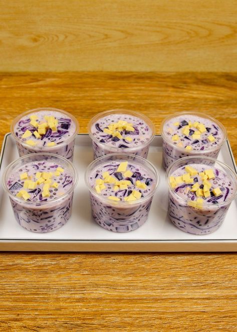 2.8K views · 83 reactions | Ube tapioca jelly dessert | Quick and easy dessert! Creamy and cheesy ube tapioca jelly. | By Neri's kitchen | Facebook Ube Jelly, Dessert Quick, Jelly Desserts, Quick Desserts, Love Couple Images, Cute Love Couple Images, Easy Dessert, Couple Images, Cute Love Couple