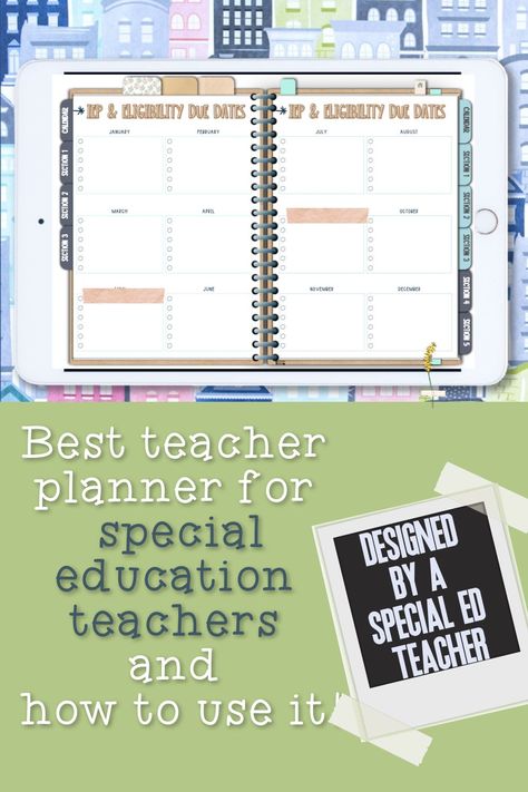 Special Education Teacher Planner, Inclusion Teacher, Best Teacher Planner, Teacher Files, Life Skills Classroom, Special Ed Teacher, Data Tracking, Teacher Binder, Sped Teacher