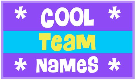 Check out these cool team names to be used for a variety of sports. Also, names by sport. Cool! Softball Team Names Youth, Softball Team Names Ideas, Fun Team Names, Kids Soccer Team, Volleyball Team Names, Best Team Names, Softball Team Names, Olympic Pool, Girls Soccer Team