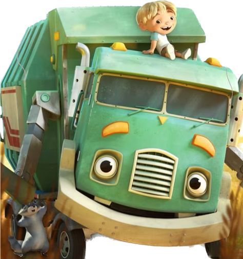 Truck Animation, Truck Cartoon, Truck Theme Birthday, Trash Truck, Boys First Birthday Party Ideas, Truck Theme, Retail Boutique, Boys Tops, Watercolor Projects