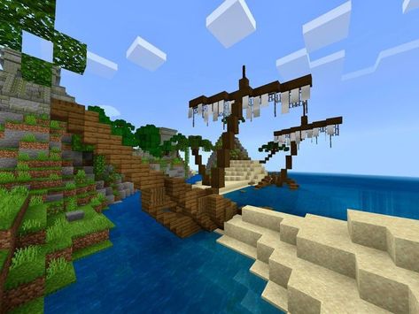 Minecraft Epic Builds, Minecraft Building Blueprints, Minecraft Statues, Sunken Ship, Minecraft Blocks, Minecraft Structures, Minecraft House Plans, Minecraft Medieval, Detail Oriented