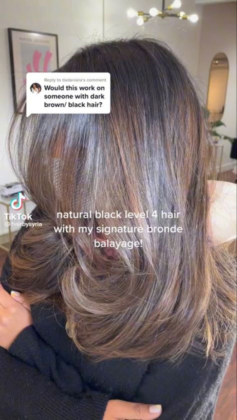 Medium Length Hair With Highlights Brown, Dark Brown Hair Partial Balayage, Light Brown Brunette Hair, Fall Brown Hair Color Balayage, Cool Toned Medium Brown Hair, Expensive Brunette 2023, Taupe Brown Hair, Mid Length Hair Balayage, Golden Balayage On Dark Hair