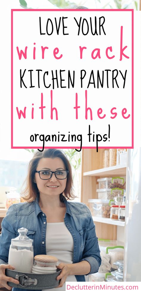 It can be frustrating when your pantry is constantly cluttered and messy. Check out these tips for keeping your pantry decluttered and organized, plus learn about the clever ways to use a wire-shelving pantry in your kitchen. #wireshelvingpantry #organizingkitchen #wireshelvingbenefits Wire Rack Pantry, Shelving Pantry, Plexiglass Sheets, Kitchen Appliance Storage, Declutter Kitchen, Shelving Accessories, Organizing Wires, Small Pantry, Kitchen Organization Pantry