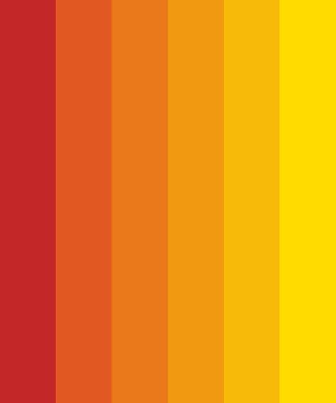 Red Orange Yellow Colour Palette, Yellow Gradient Color Palette, Red Orange Yellow Color Palette, Flame Color Palette, Red And Yellow Color Palette, Sun Color Palette, Orange Yellow Gradient, Gradient Color Palette, Orange Hex