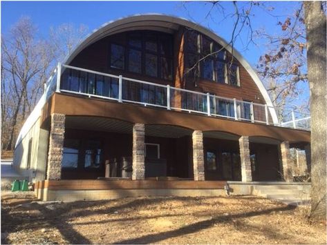 Metal Cabins, Quonset Hut Homes Interior Floor Plans, Arizona Homestead, Alternative Architecture, Concrete Home Design, Hut Ideas, House Bus, Building Hacks, Quonset Homes