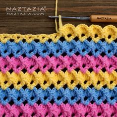 Shell Stitch Tutorial, 3d Crochet Stitch, 3d Crochet Patterns, Crochet 3d Stitch, Crochet Shell Pattern, Shell Crochet, Crochet Blanket Stitch Pattern, Christening Blanket, Small Bunny